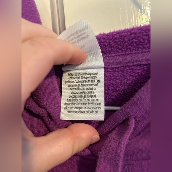 Victoria’s Secret pink Purple Hoodie Medium - Picture 5 of 9